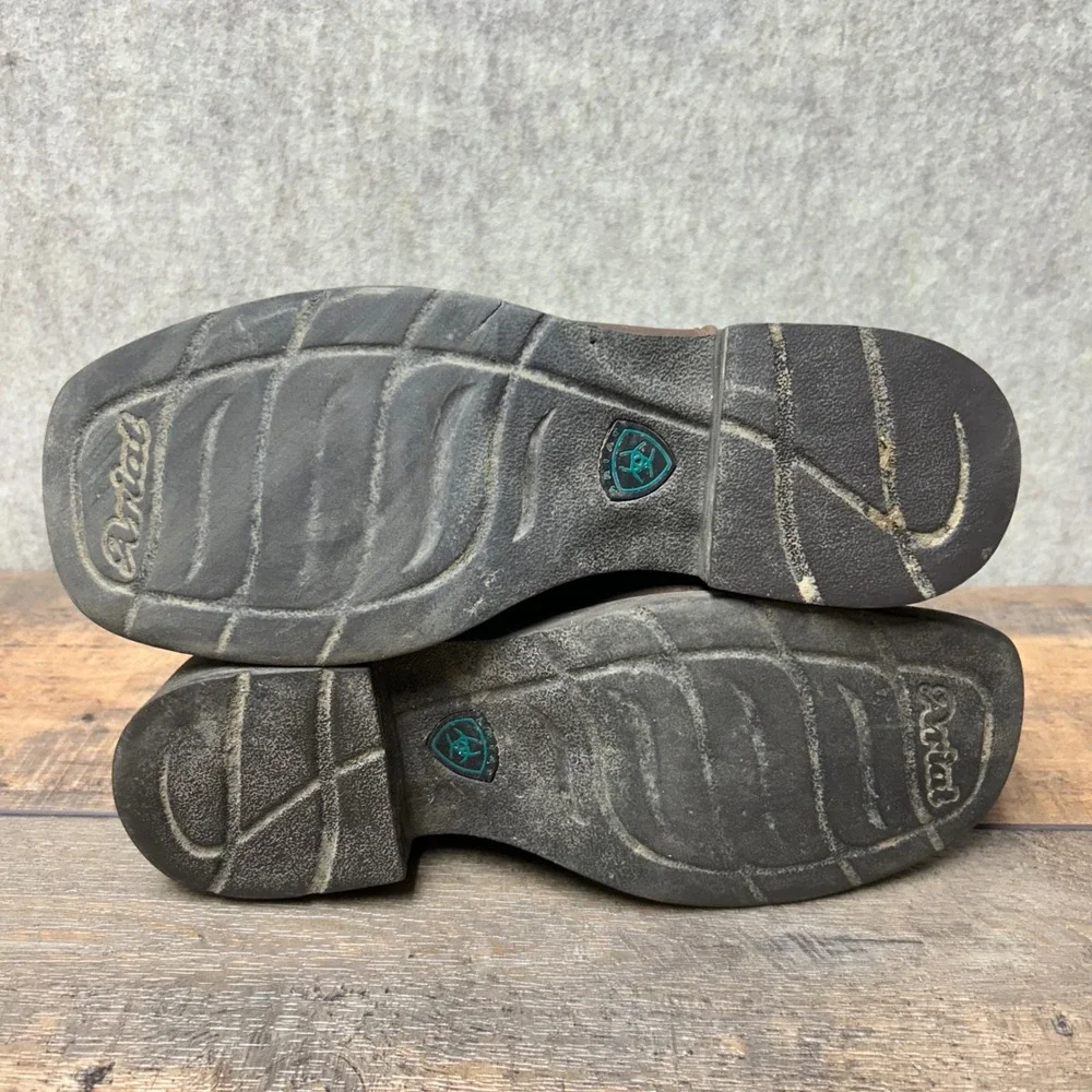 Ariat Waterproof Heritage Western Cowboy Boots Turquoise Sz 6B Girl Kids‎
